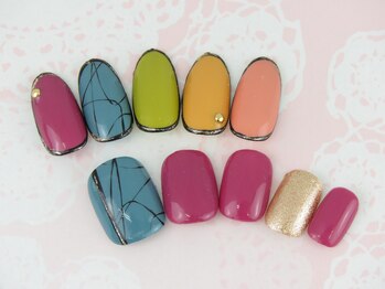 リアン(lien)/ハンド&フットお揃いネイル