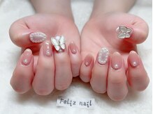 フェリスネイル 池袋店(Feliz Nail)/蝶々＆パール