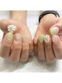 リコット(Ricott) ぷっくりお花ネイル