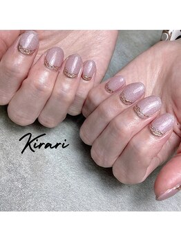 キラリ(Kirari)/マグネット×ミラーネイル