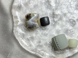 【フット】親指アート　¥9900