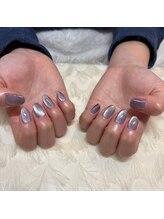 パラスパガーデン センダイ アングゥ(para spa GARDEN sendai ungu)/nail◇微粒子ネイビー