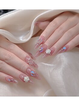 クイーンネイル 新宿(Queen nail)/チップ長さ出しデザインやり放題