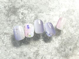 紫陽花ネイル