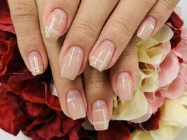 【ほり】オフィスチェックネイル