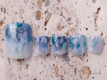 アイネイルズ 吉祥寺店(I nails)/梅雨ニュアンスフット[吉祥寺]