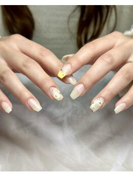 ネイルベベ(Nail bebe)/春ネイル♪イエローフレンチ