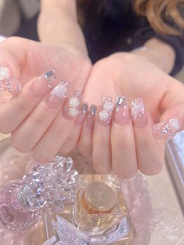 ピンクハルナネイル(pink haruna nail)/バラネイル