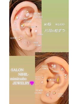 サロン ニヒル(SALON NIHIL)/耳つぼジュエリー　20粒