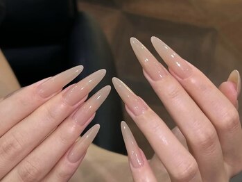 ケイズネイル 八王子(K's Nail Salon)/長さ出しワンカラー×ピンク