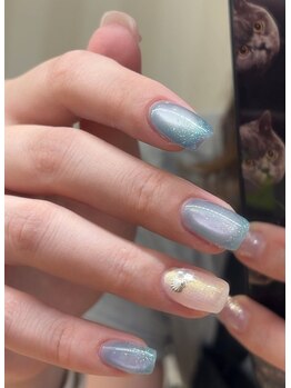 夏ネイル/貝殻ホタテ/マグネット