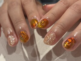 うるうる秋ネイル