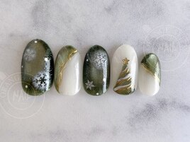 クリスマス/ツリー/雪の結晶