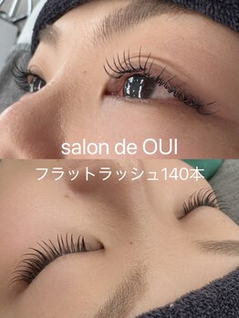 サロンドウイ(salon de OUI)/フラットラッシュ140本