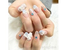 ネイル シーグラス(nail seaglass)の雰囲気（一番人気はのせ放題♪ご希望のお持ち込み画像やイラスト等も◎）