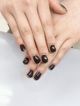 ガガ ネイルアンドビューティー(GAGA)/ワンカラーラインネイル