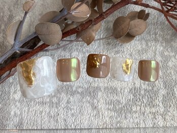 ブレスネイル(brace Nail)/乳白×ニュアンス