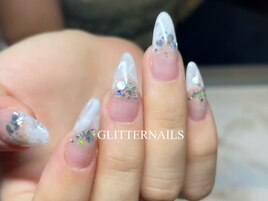 長さだし　スカルプネイル