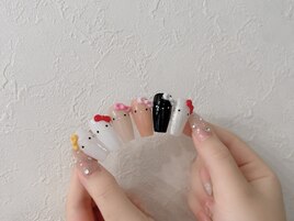 大人ガーリーネイル