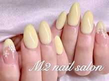 エムズ ネイルサロン(M2)/イエローフレンチフラワー
