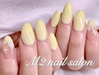 エムズ ネイルサロン(M2)/イエローフレンチフラワー