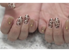 大人上品なレオパードネイル♪