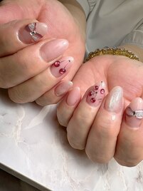 さくらんぼネイル