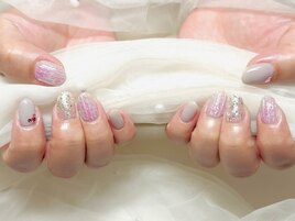 ☆ふんわりチークバカラネイル☆