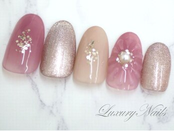 ラグジュアリーネイルズ アカバネ(Luxury Nails Akabane)/うるうる*マグネット＆フラワー