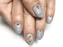 クォーターリゾートネイル(QUARTER RESORT nail)/オーロラフィルムネイル☆