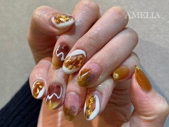 金箔ニュアンスネイル