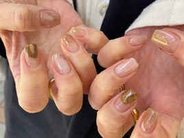 秋ニュアンスネイル