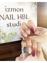 イズモン ネイルスタジオ(izmon nail studio)/クリスマスネイル持ち込み画像