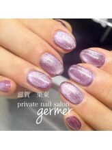 ジェルメ(germer)/紫のマグネットワンカラー！