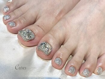 キュアーズ ネイル(CURES NAIL)/埋め尽くしのフットネイル