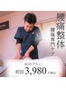 【腰痛】慢性腰痛を深層から整える国家資格者による整体　60分初回3,980円