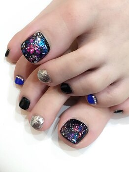 レディグリッター(Lady glitter)/ギャラクシー風フット