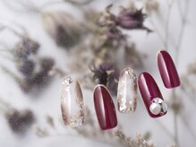 ネイルプラザ 河原町OPA店(NAIL PLAZA)/大理石×ビジューネイル♪