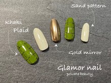 グラマーネイル(Glamor nail)/ゴールドミラー×サンド