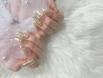 ソラネイル(Sora Nail)/シンプル/グラデ＋パーツ