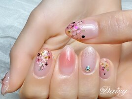 押し花ネイル　お花ネイル