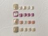 【ネイル】フットネイル◆ニュアンスサンプルコース　(オフ/ケア込)　¥6500