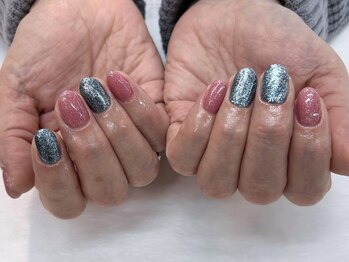 グランビューティー 東静岡池田店(gran beauty)/ピンク×ブルーネイル♪