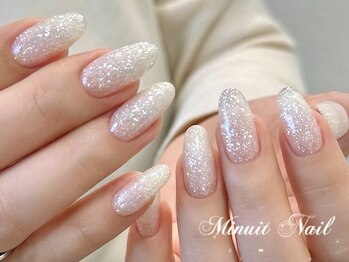 Minuit Nail 渋谷店~フィルイン・韓国ネイル・ワンホン・スカルプ・定額ネイル~の写真/最速の長さだし技術!自信の技術力で、あなたの指先を華やかに彩ります♪ フォルムを叶えるネイルサロン☆