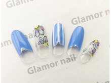 グラマーネイル(Glamor nail)/☆フラワー☆定額Bクラス¥7800