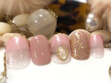 ネイルアンドアイラッシュ ブレス エスパル山形本店(BLESS)/手書きフラワーアート