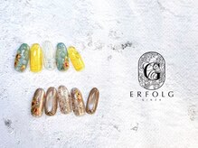エアフォルク 銀座(ERFOLG)/ひまわりネイル