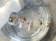 サニエプラス(Sagnier+)/夏の涼し気クリアネイル