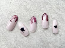 ターラ(Tara)/ハロウィンネイル黒ハート