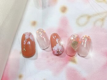 ハッピービューティー(Happy Beauty)/春ネイル 桜ネイル